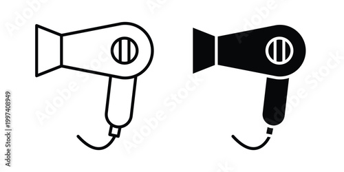 Hair dryer icon - vector illustration eps10
