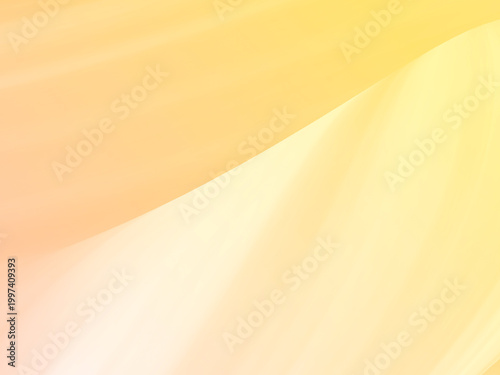 Golden gradient background abstract design curve flow soft warm light peach cream yellow orange blend transition texture pattern visual artistic photogenic contrast focus 