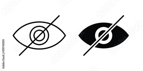 Hidden icon - vector illustration eps10