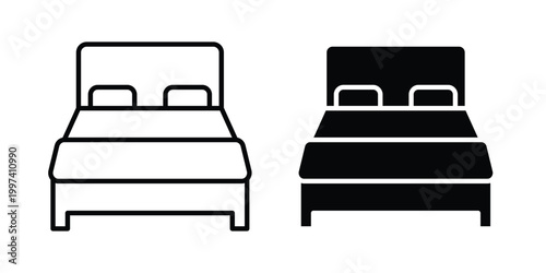 hotel room icon - vector illustration eps10