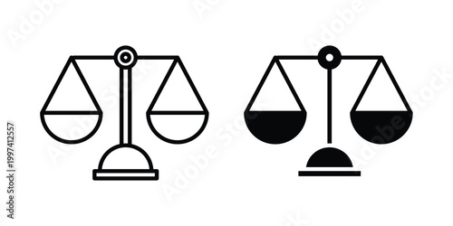 justice icon - vector illustration eps10