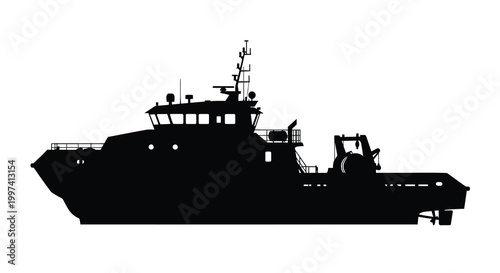 ship silhouette on white background high quality professional