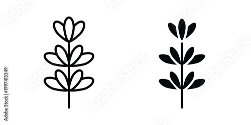 Lavender icon - vector illustration eps10