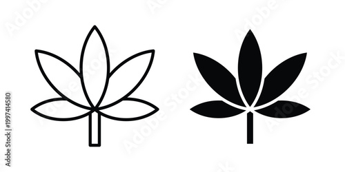 Marijuana icon - vector illustration eps10