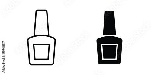 Nail polish icon - vector illustration eps10