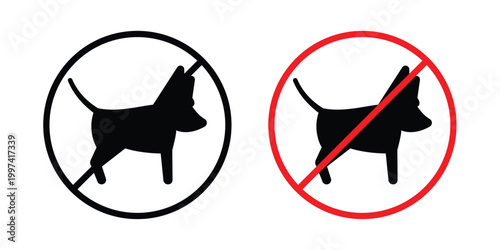 No dogs allowed sign - vector illustration eps10