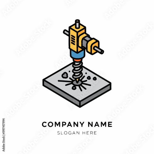 Industrial drill machine tool equipment.