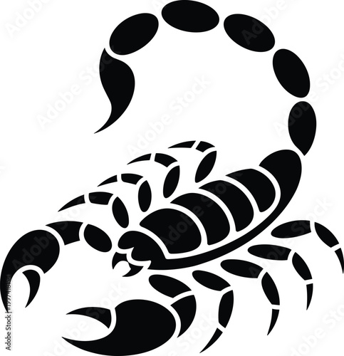 Scorpion - Zodiac Sign Astrology Insect Symbol Tattoo Design Printable Cut File