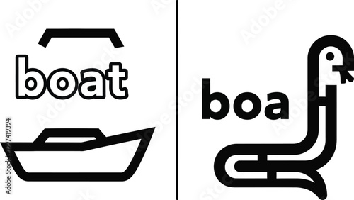 Boat and Boa Constrictor Symbols