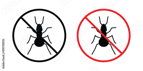 No insect sign - vector illustration eps10