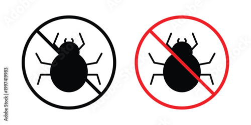 No Mite sign - vector illustration eps10