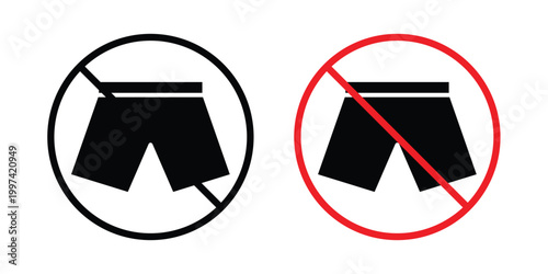 No short icon - vector illustration eps10