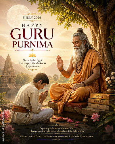 Spiritual teacher imparting wisdom to disciple, sadhu master guiding student, guru shishya parampara tradition, sacred mentorship moment.