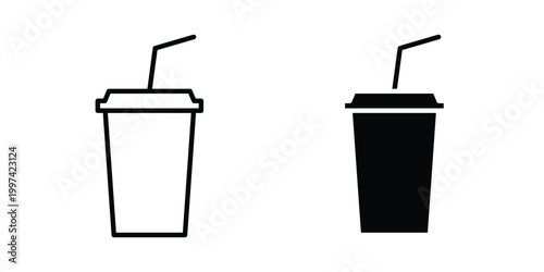 Paper cup icon - vector illustration eps10