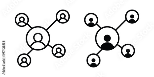 People network icon - vector illustration eps10