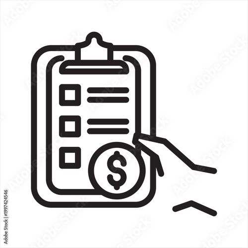 Commission Based Pressure Line Icon - Sales Target Income Stress