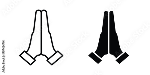 Pray icon - vector illustration eps10