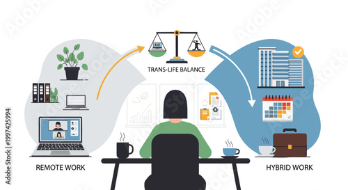 Remote Work vs. Hybrid Work Choice: Achieving Trans-Life Balance in Flexible Employment Models