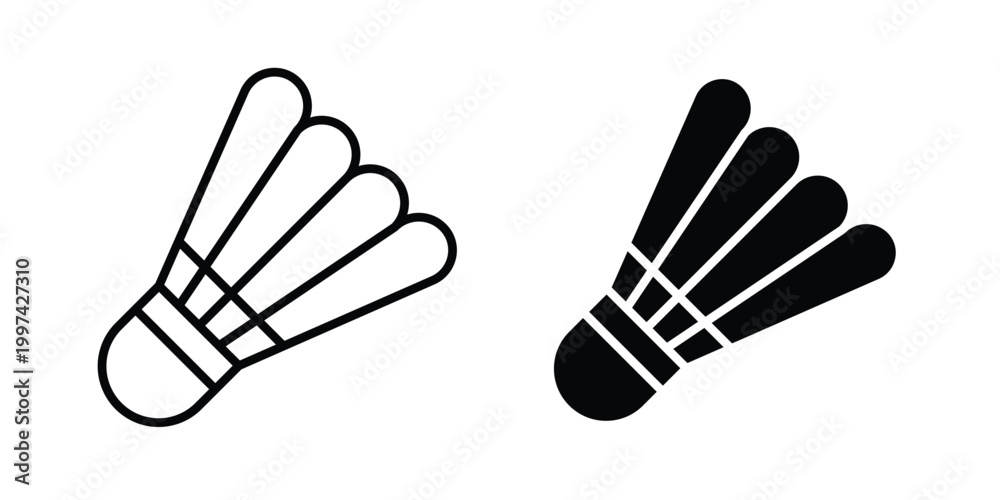 Obraz premium Shuttlecock icon - vector illustration eps10