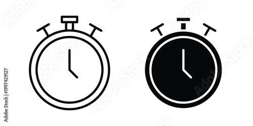 Stop watch icon - vector illustration eps10