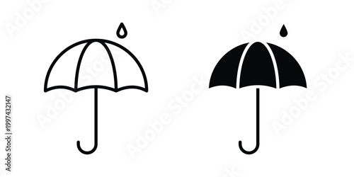 Water protection icon - vector illustration eps10