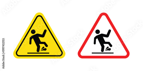 Free Download Wet floor sign - vector illustration eps10 - GFXLoad