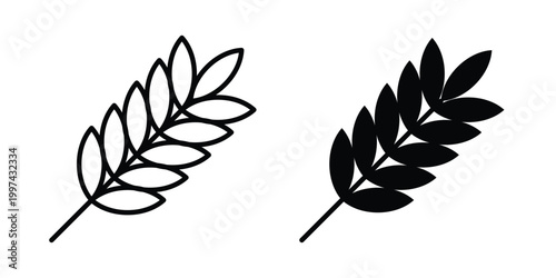 Wheat icon - vector illustration eps10