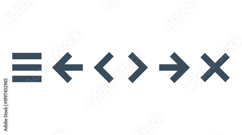 Collection of various arrow symbols.