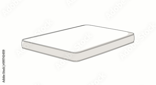 Clean Comfortable Mattress for Restful Sleep, Top View