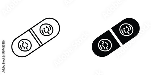 Comparison of capsule designs with different visual patterns on their surfaces