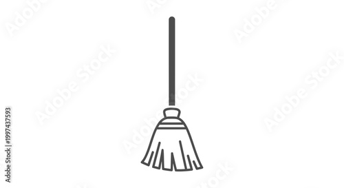 Cleaning Broom for Household Chores, Simple Domestic Tool