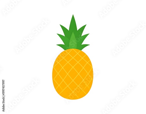 Simple illustration of a pineapple