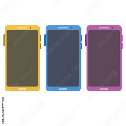 A portable smart mobile phone device with a blank touch screen display for cellular communication and business technology