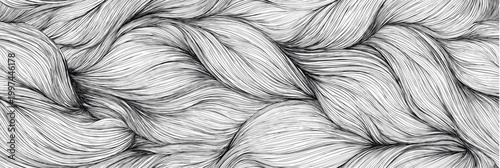 Flowing wavy lines creating abstract organic pattern. Abstract illustration showing many delicate lines forming dynamic, undulating waves and organic shapes