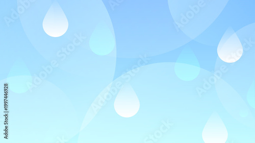  青 グラデーション 雨 水滴 パターン 抽象 背景 イラスト