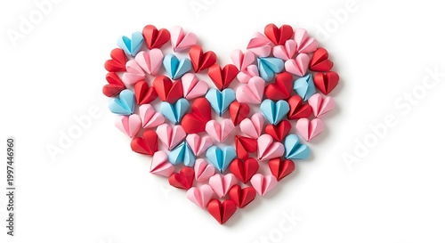 Colorful candy heart shaped Valentines Day.