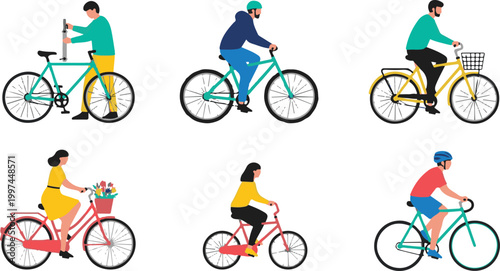 Academic Graduate Student Silhouette Avatar Set for Education and University Profile