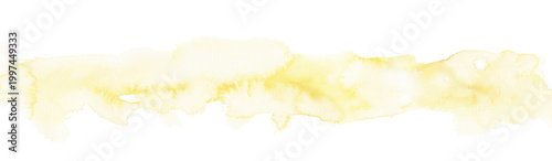Soft Yellow Watercolor Wash – Minimal Horizontal Banner Background with Subtle Copy Space