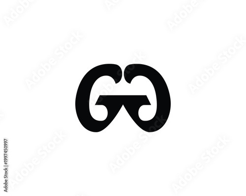 GG Logo Design. GG