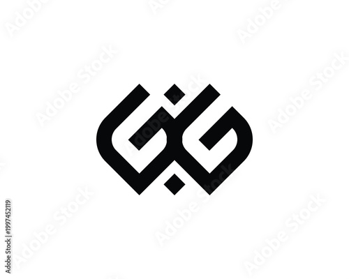 GG Logo Design. GG
