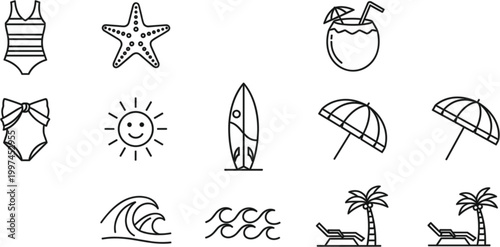 Flat American football vector icon set with vibrant gameday and tailgating symbols for sports app design