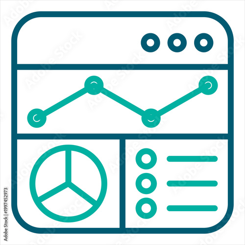 Dashboard Single Icon Line Color