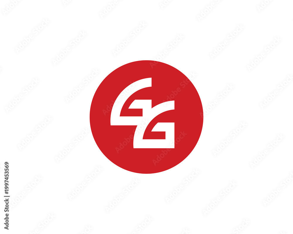 Fototapeta premium GG Logo Design. GG