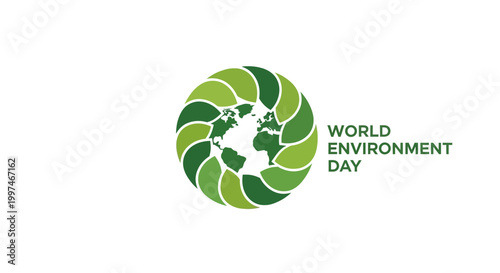 World Environment Day Eco Friendly Logo.