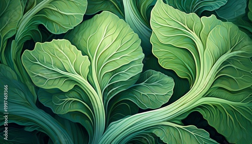 infinitely repeating cabbage pattern fractal like structure organic abstract pattern