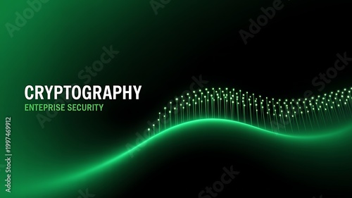 Cryptography and enterprise security abstract background