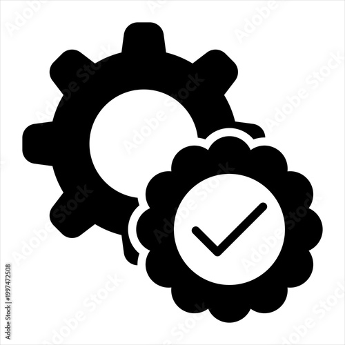 Validation Single Icon Glyph Black