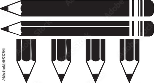 Black and white pencil illustration a study in form and repetition