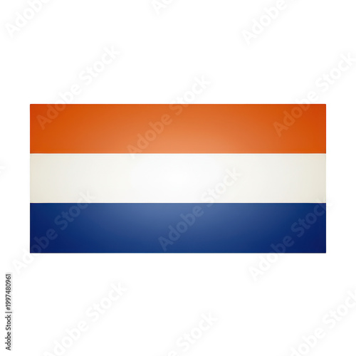 Free Download Rectangular flag of the netherlands with horizontal stripes isolated on a transparent background - GFXLoad