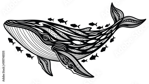 iluustration animals black and white vector
